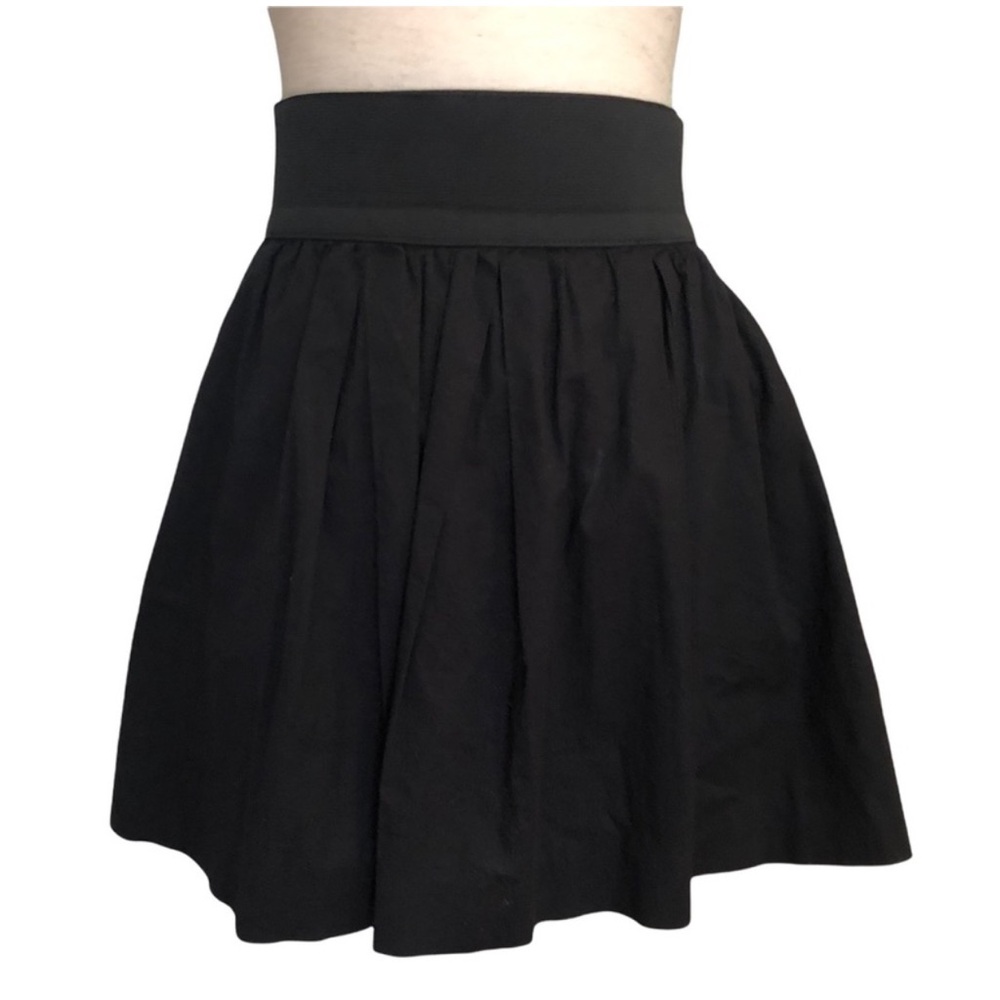 NECESSARY OBJECTS BLACK HIGH WAIST SKATER SKIRT with POCKETS